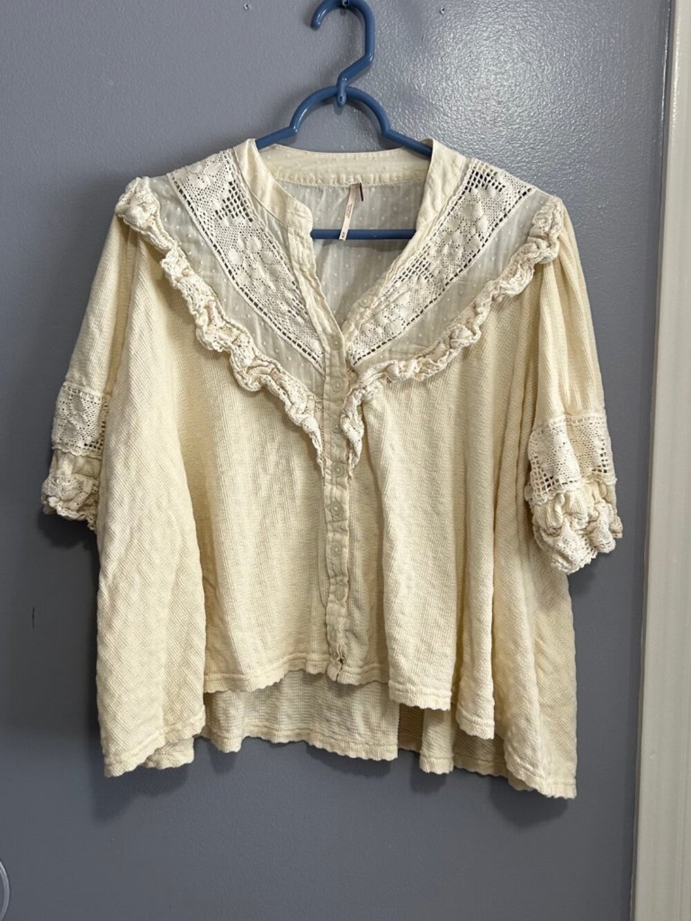Free People Walk in the Park Blouse - Picture 2 of 4